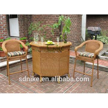 Modern classic rattan garden high chair